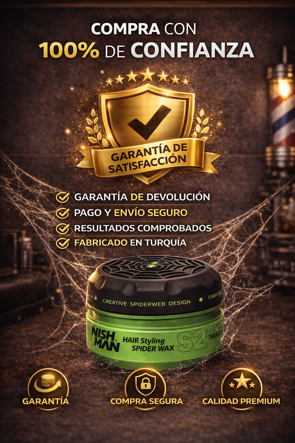 Spider Wax Nish Man S2 – Cera Elástica de Alta Precisión