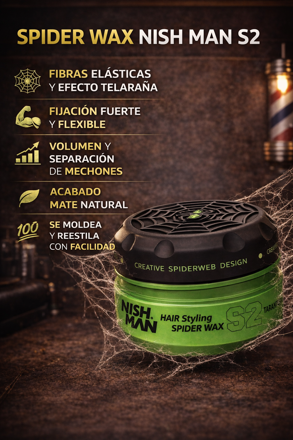 Spider Wax Nish Man S2 – Cera Elástica de Alta Precisión